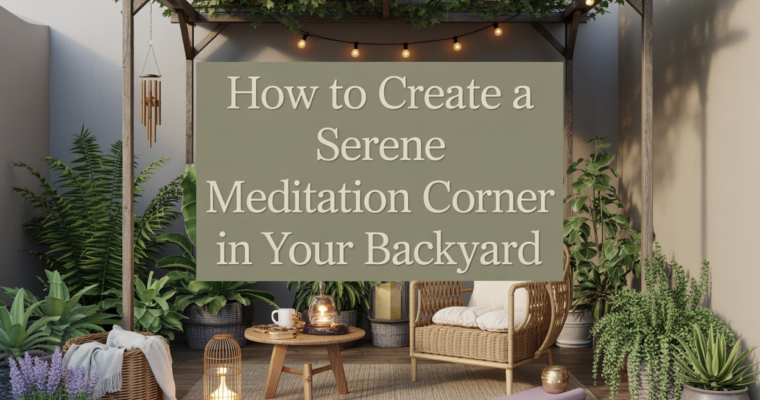 How to Create a Serene Meditation Corner in Your Backyard