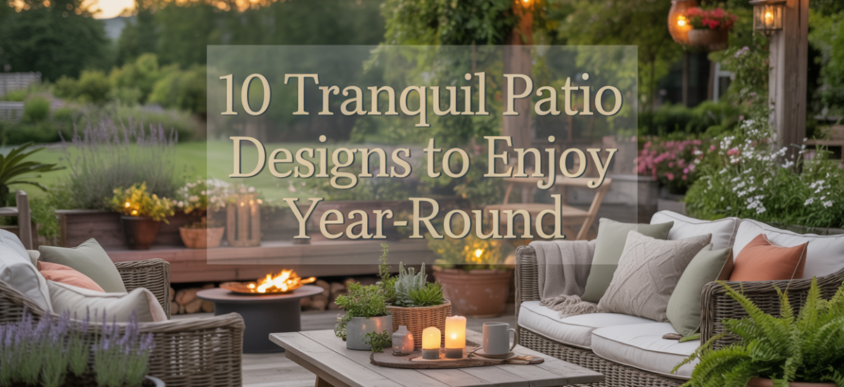 10 Tranquil Patio Designs to Enjoy Year-Round