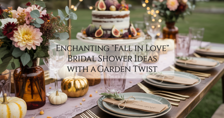 Enchanting “Fall in Love” Bridal Shower Ideas with a Garden Twist